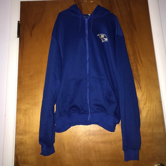 Baltimore Ravens Zip Up Hooded Sweatshirt - Picture 2 of 6